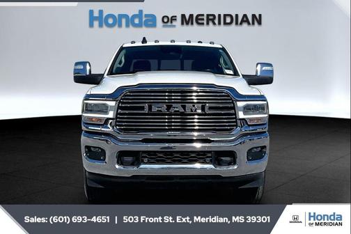 Pearl White 2023 RAM 2500 Laramie Crew Cab 4x4 6'4' Box