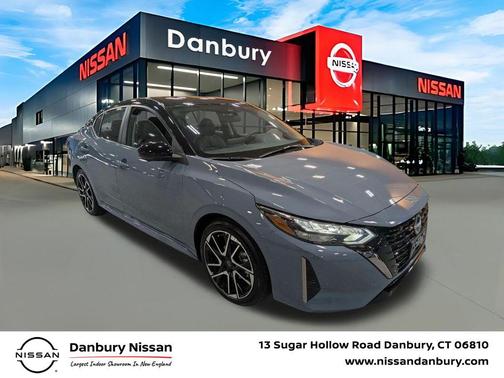 Atlantic Gray Metallic/Super Black 2025 Nissan Sentra SR