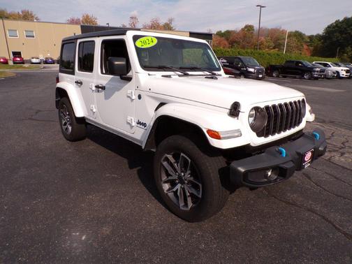 Bright White Clearcoat 2024 Jeep Wrangler 4xe Sport S