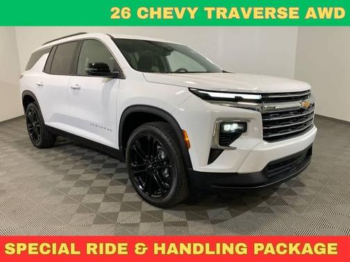 Summit White 2026 Chevrolet Traverse LT