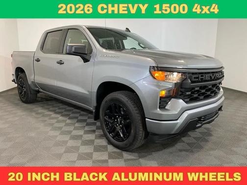 Sterling Gray Metallic 2026 Chevrolet Silverado 1500 Custom
