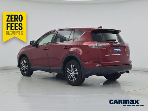 Red 2018 Toyota RAV4 LE