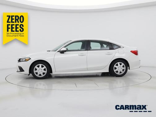 White 2023 Honda Civic LX
