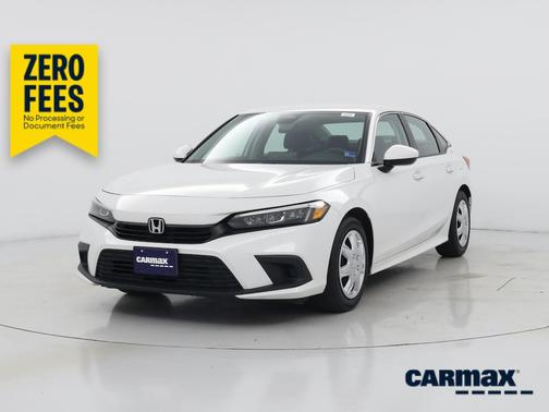 White 2023 Honda Civic LX