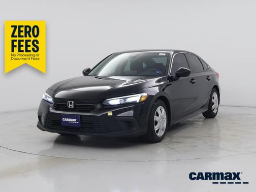 Black 2022 Honda Civic LX