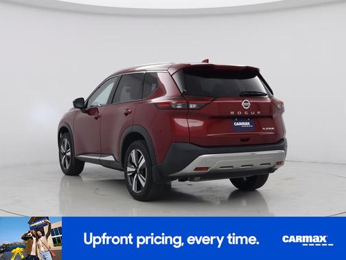 Red 2021 Nissan Rogue Platinum