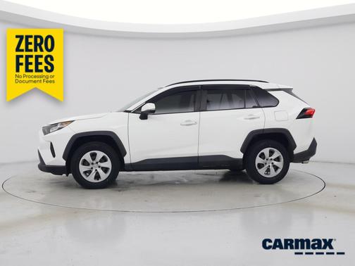 White 2019 Toyota RAV4 LE