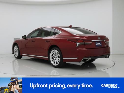 Red 2018 Lexus LS 500