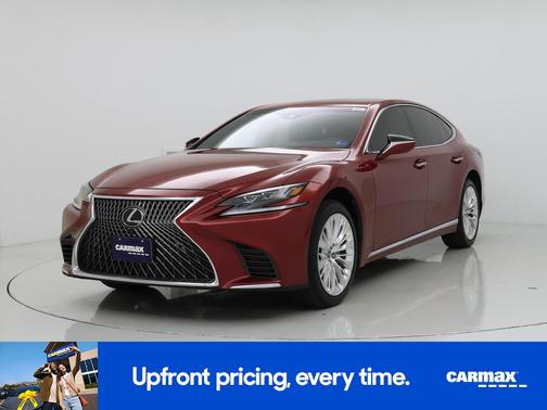 Red 2018 Lexus LS 500