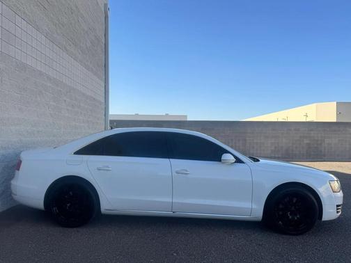 White 2014 Audi A8 L 3.0 TDI