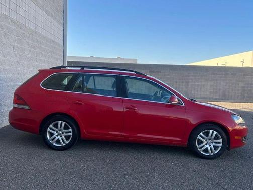 Red 2012 Volkswagen Jetta SportWagen TDI
