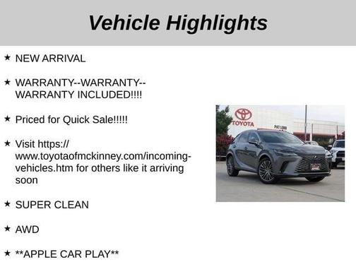 2023 Lexus RX 350 350