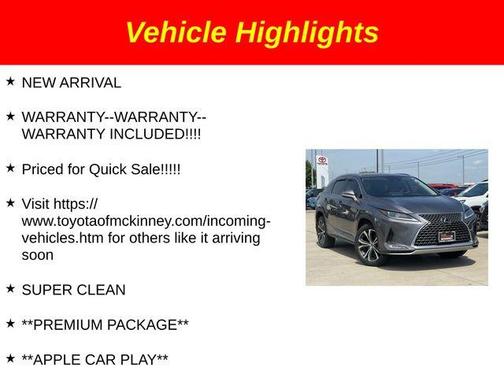 2022 Lexus RX 350 Base