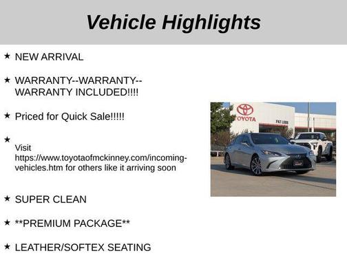 2020 Lexus ES 350 Base