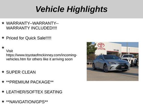 2020 Lexus ES 350 Base
