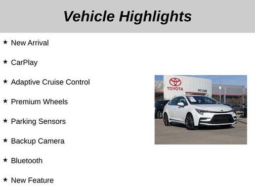 2025 Toyota Corolla SE