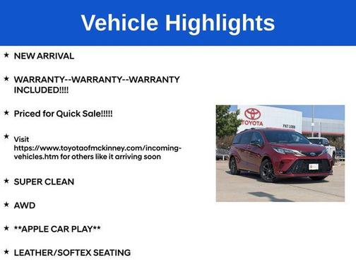 2024 Toyota Sienna XSE 7 Passenger