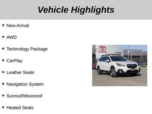 2019 Subaru Outback 3.6R Limited