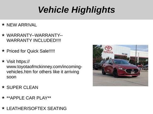 2025 Mazda Mazda3 FWD w/Select Package