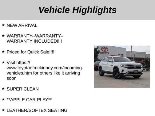 2021 Volkswagen Atlas Cross Sport 3.6L V6 SE w/Technology