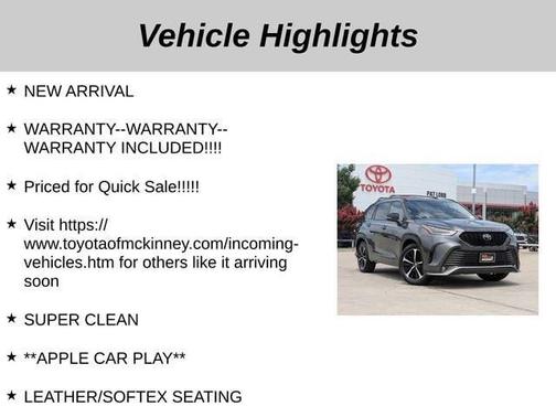 2021 Toyota Highlander XSE