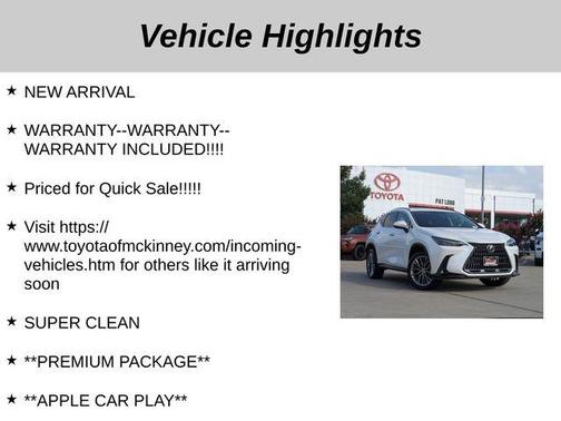 2022 Lexus NX 350h Premium