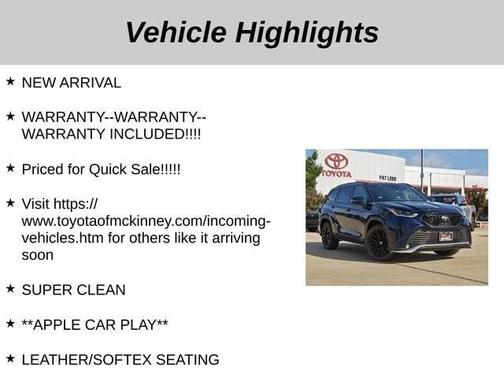 2024 Toyota Highlander XSE