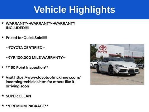 2023 Toyota Supra 3.0 Premium