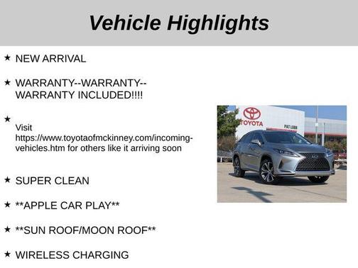 2021 Lexus RX 350 Base