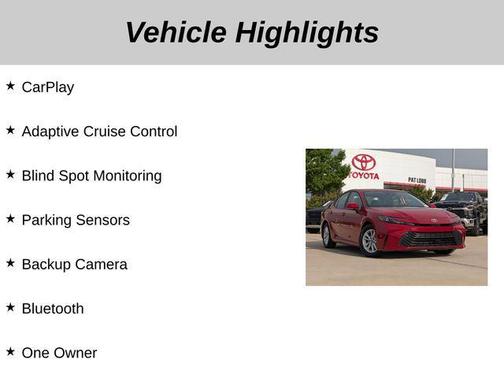 Supersonic Red 2025 Toyota Camry LE