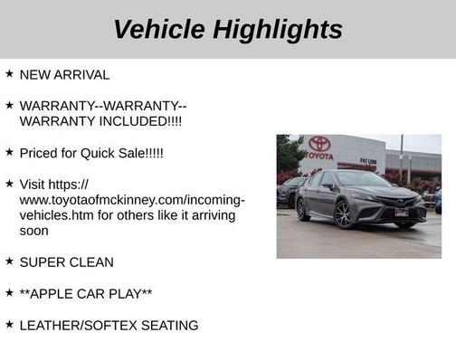 2022 Toyota Camry SE