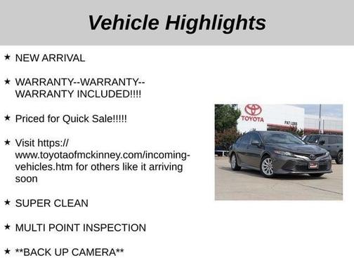 2019 Toyota Camry LE