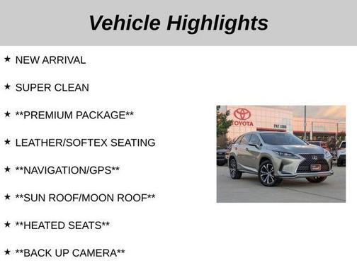 2022 Lexus RX 350 Base