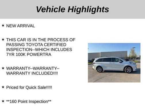 2023 Toyota Sienna Platinum 7 Passenger