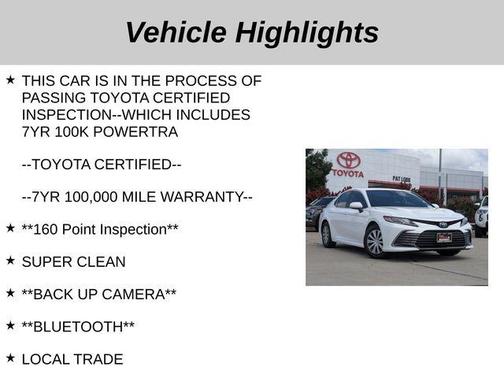 2023 Toyota Camry Hybrid LE