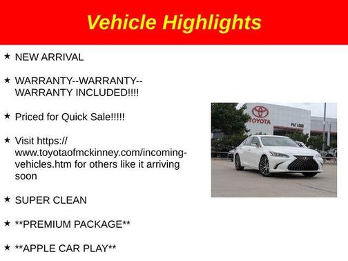 2024 Lexus ES 350 350