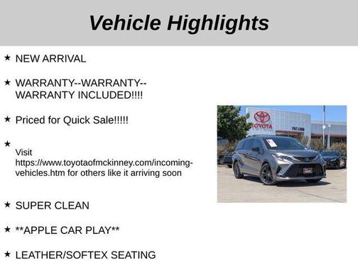 2021 Toyota Sienna XSE 7 Passenger
