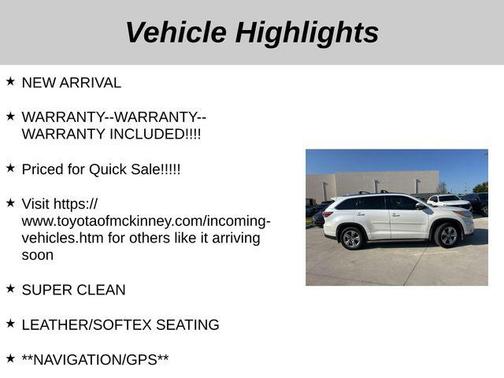 2015 Toyota Highlander Limited Platinum
