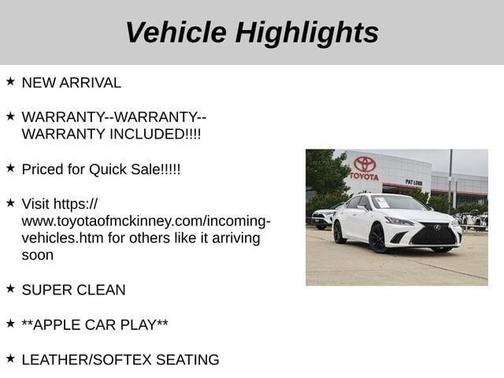 2023 Lexus ES 350 F Sport