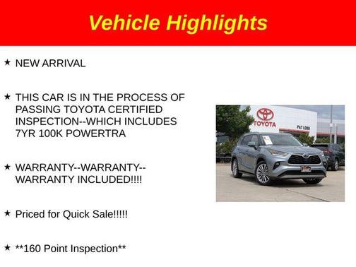 2023 Toyota Highlander Hybrid Platinum