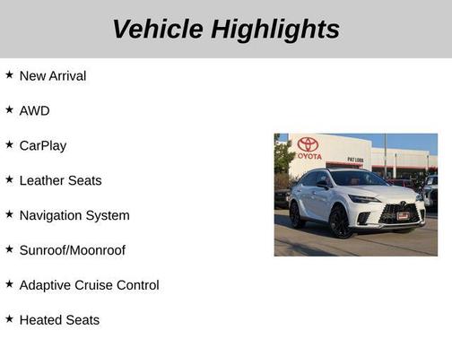 2024 Lexus RX 350 F SPORT Handling