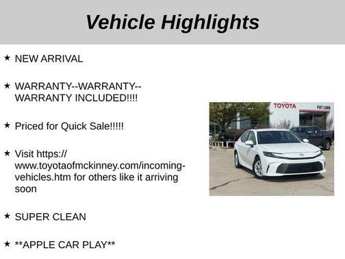 2025 Toyota Camry LE