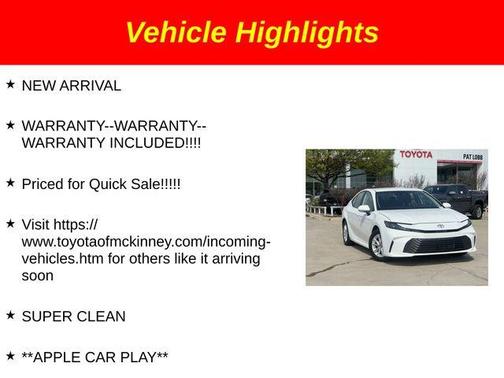 2025 Toyota Camry LE