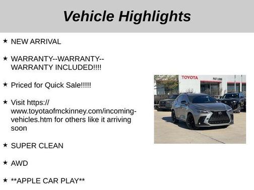 2022 Lexus NX 350 F SPORT Handling