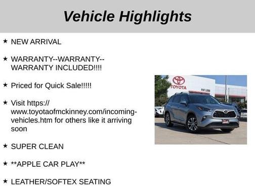 2024 Toyota Highlander XLE