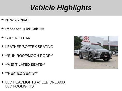 2022 Lexus RX 350 F SPORT Handling