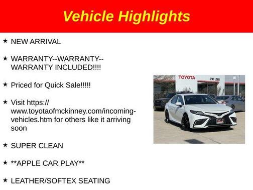 2022 Toyota Camry XSE