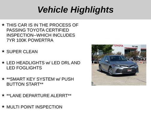2022 Toyota Camry Hybrid LE