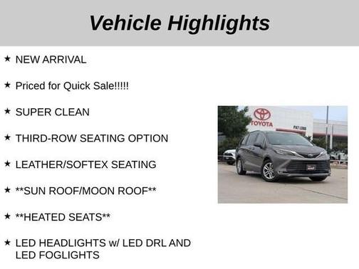 2022 Toyota Sienna XLE