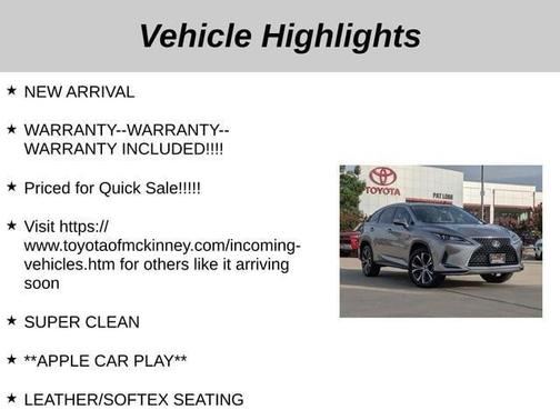 2022 Lexus RX 350 Base